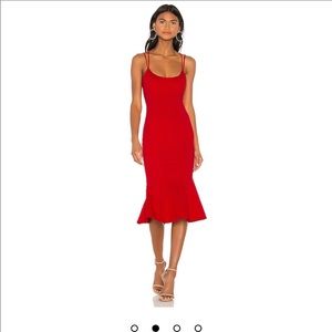 Revolve Melody midi dress in candy red